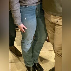 Abercrombie & Fitch - cross button - 90’s Straight Ultra High Rise -Curve Love